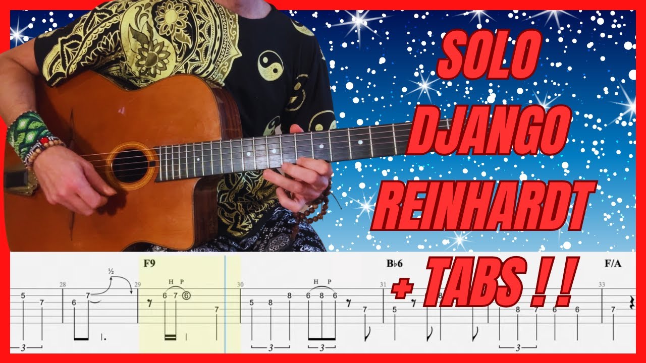 DJANGO REINHARDT Just One Of Those Things 1947 SOLO + TAB