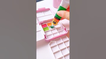 Mini aquarel reisset ✨￼#schilderen #kunst #voldoening