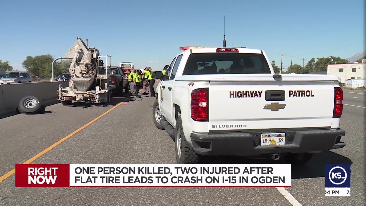 One dead, one in critical condition after I-15 crash in Ogden - YouTube