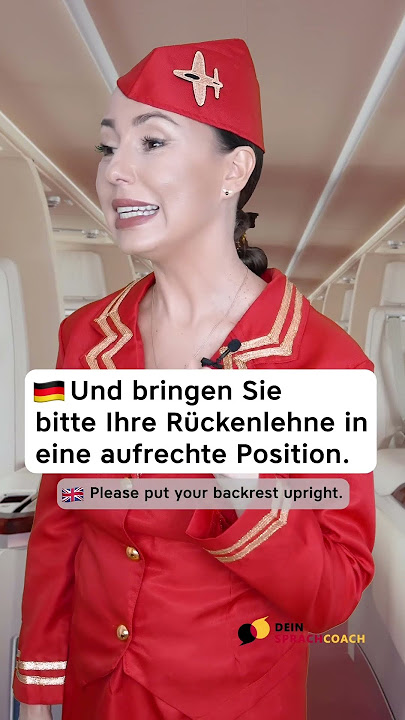 ✈️DEUTSCH IM FLUGZEUG (neue Wörter | Deutsch lernen | Learn German) #shorts #deutsch #deutschlernen