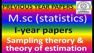 M.SC STATISTICS I-YEAR PREVIOUS PAPERS || PGRRCDE IMPORTANT QUESTIONS 2021 || SAPTASWA SAMAAJ ||