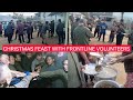 Christmas feast with frontline volunteers  upvc eastern command