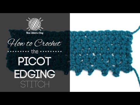 How to Crochet the Picot Edging Stitch (Left Handed) hobby lobby jobs