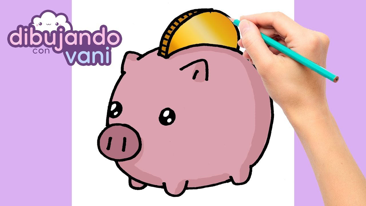 COMO DIBUJAR UNA ALCANCIA PASO A PASO - DIBUJOS PARA DIBUJAR - FACILES  KAWAII - thptnganamst.edu.vn