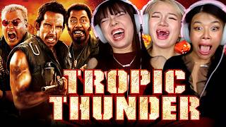 Asian Girls React | Tropic Thunder | First Time Watch