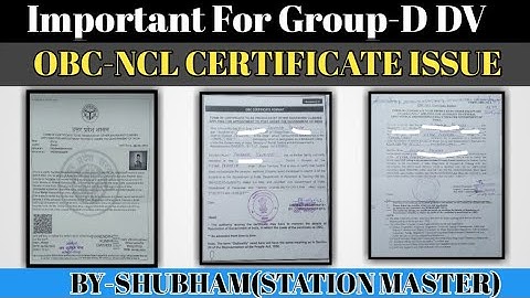 OBC-NCL CERTIFICATE||FOR GROUP-D||