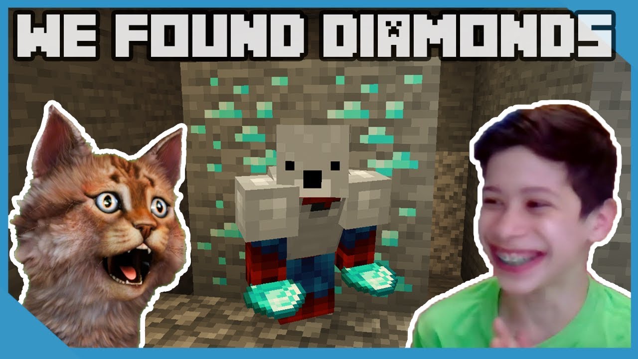 We Found Diamonds In Minecraft - diamond minecraft roblox videos youtube