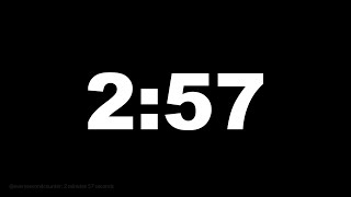 2 minutes 57 seconds [177 secs] clock timer countdown || Alarm Focus