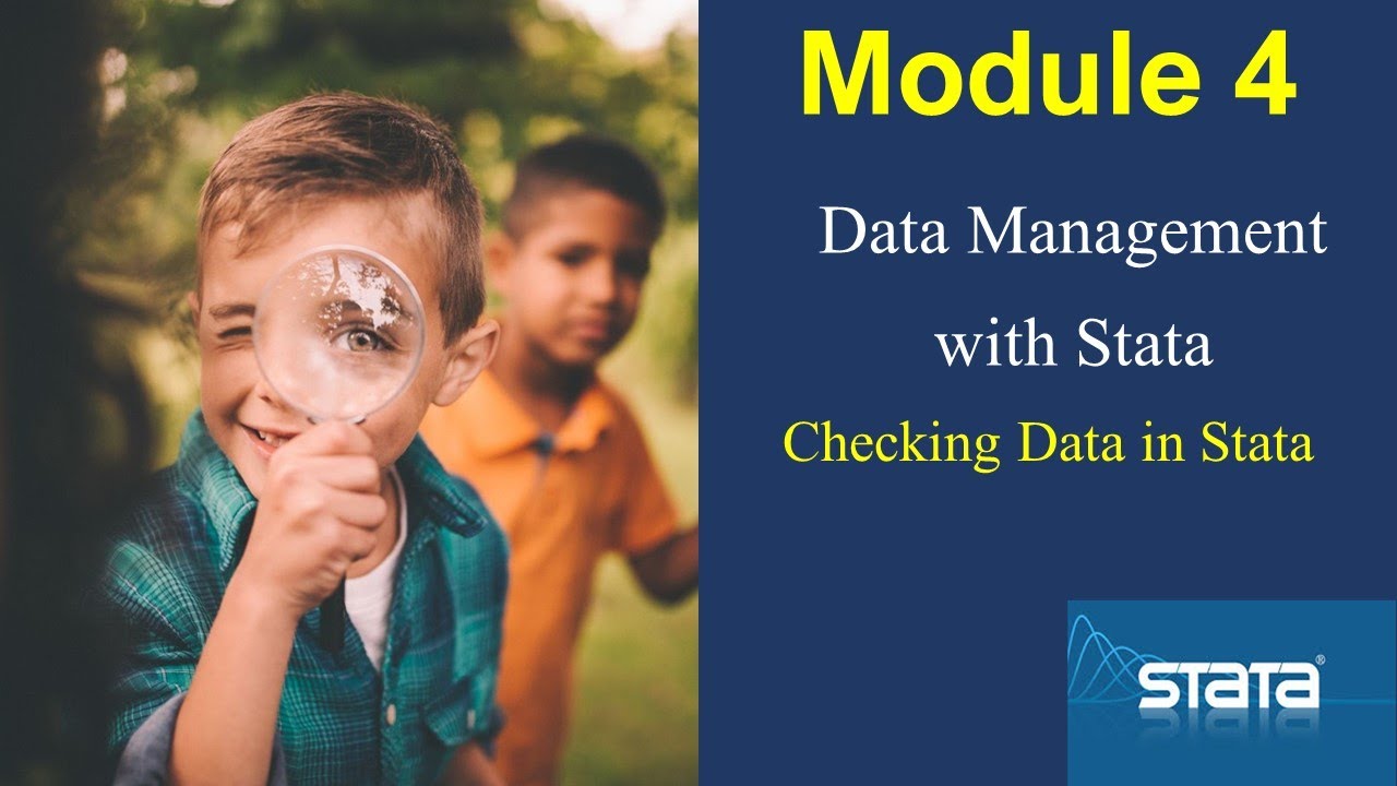 Essential data checks in stata youtube