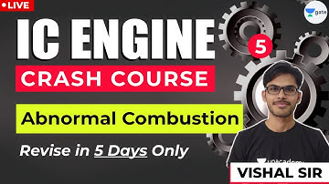 IC Engine Crash Course | Abnormal Combustion of IC Engine | Day 5/5 |GATE/ESE Mechanical Engg.