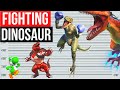 TOP Dinosaur Characters in Fighting Games | Size Comparison