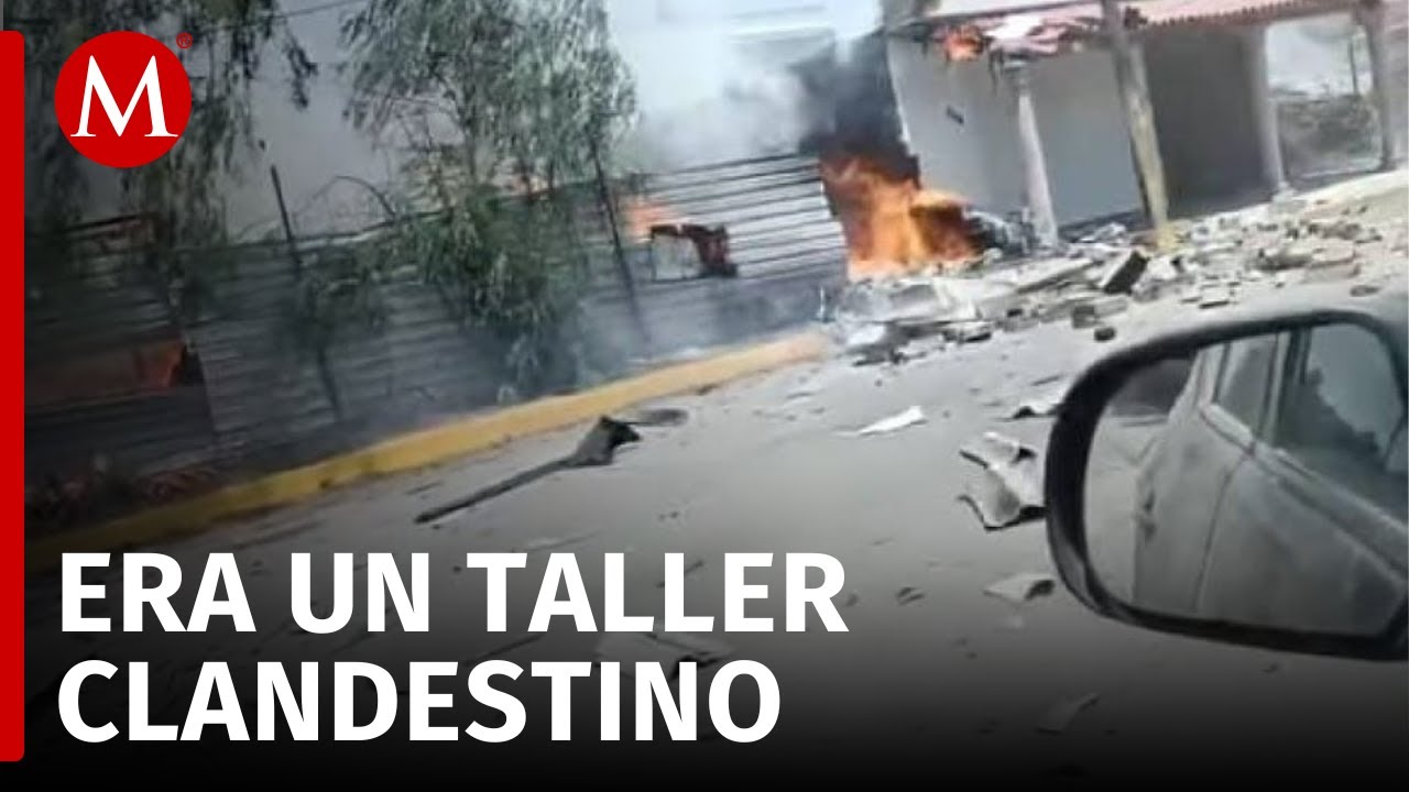 Reportan explosión de presunto polvorín clandestino en Tultepec