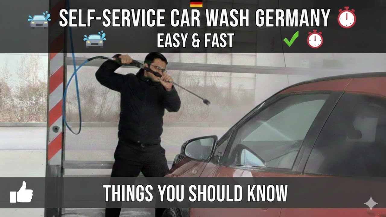 🚘 Self-Service Car Wash in Germany 💦✨
