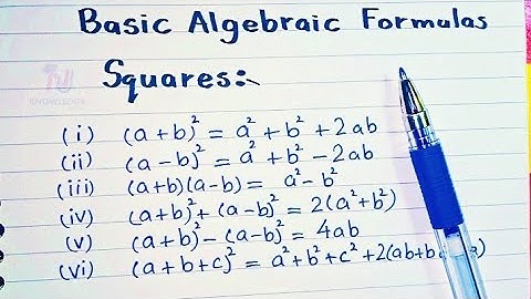 List of All Important Basic Algebraic Identities of Square and Cube || Algebra by Sir Naimat