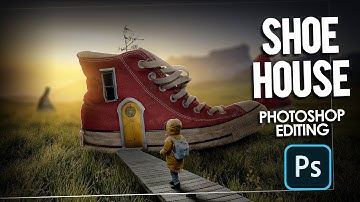 Shoe House Photo Manipulation Photoshop Editing