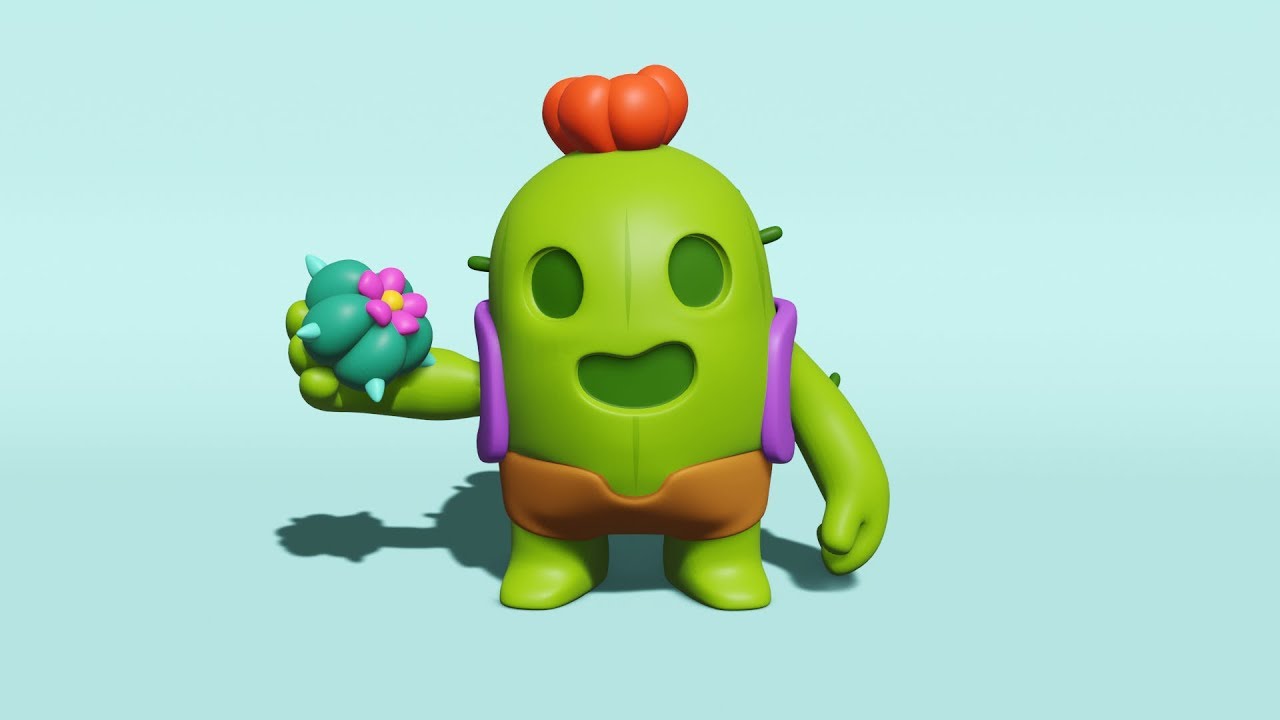 Spike Brawl Stars 3d Youtube - brawl stars 3d william