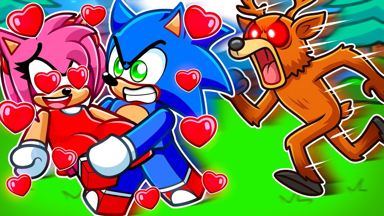 Sonic PROTEGENDO sua NAMORADA no 99 Noites na Floresta!