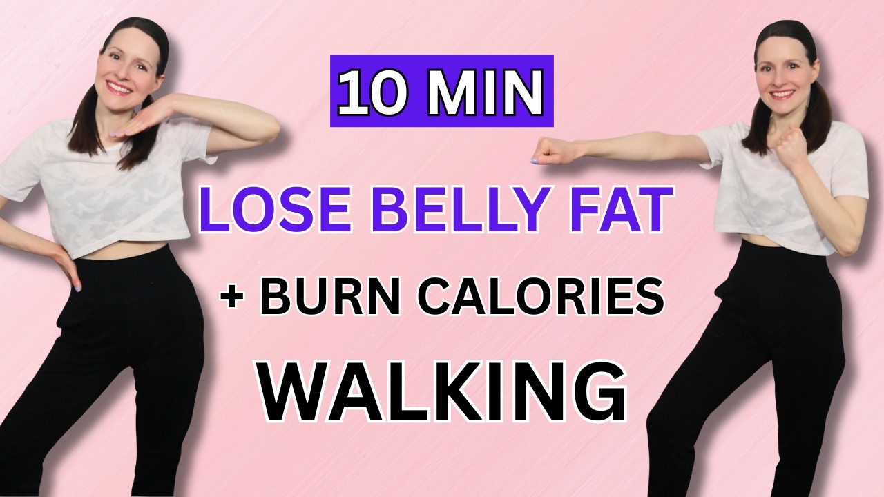10 MIN Full Body Walking Workout | Low Impact Fat Burn at Home - YouTube