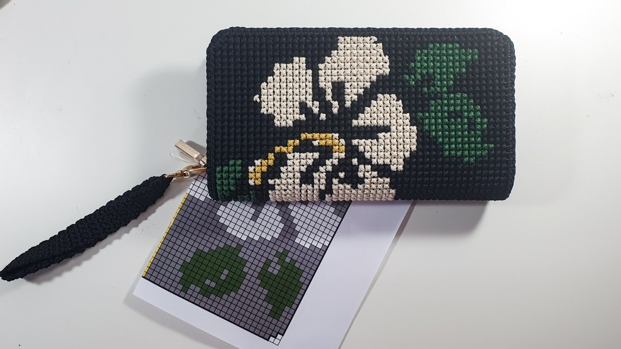 #01 Hướng dẫn móc ví cầm tay thêu hoa