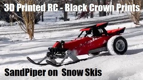SandPiper 3D printed Dune buggy on skis -Black Crow Prints