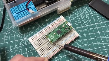 Raspberry Pi Picoにピンヘッダをはんだ付けしてみた