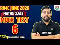 RIMC Maths  Mock Test - 6 (Part B),  RIMC June 2026 | | RIMC Entrance Exam June 2026
