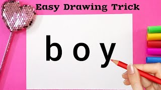 How to Draw a Boy | Drawing Trick #drawing