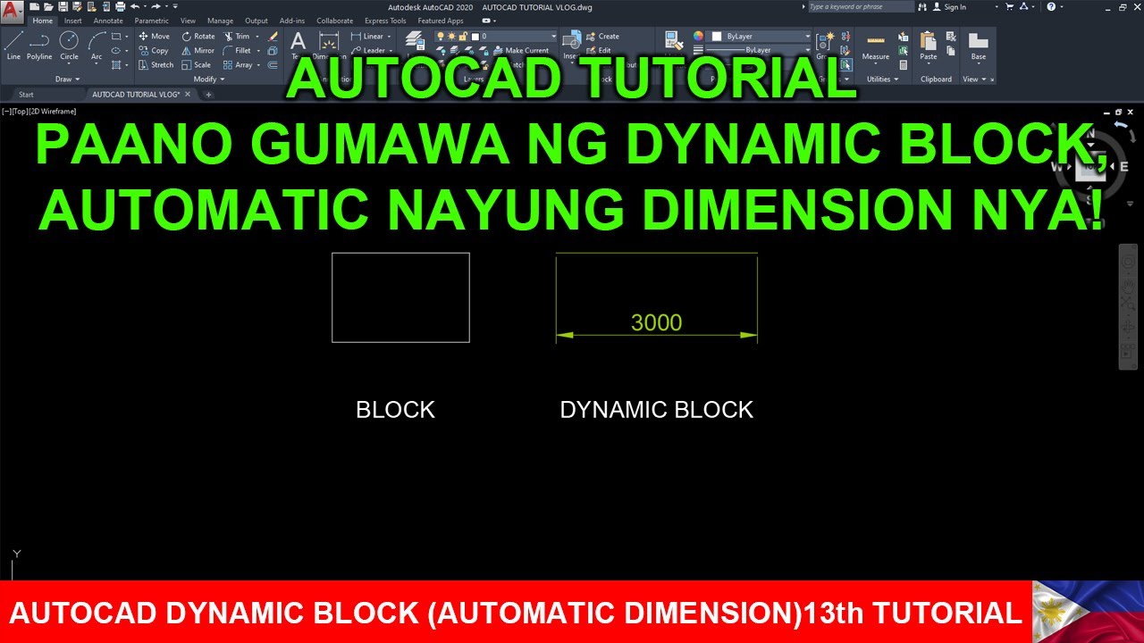 AUTOCAD BLOCK AND DYNAMIC BLOCK 13th TUTORIAL