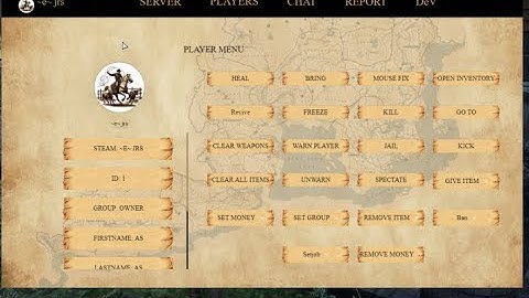 jrs admin redm script