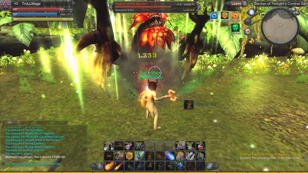 RaiderZ - TroLLMage(sorc) vs Garden Of Twilight(boss)