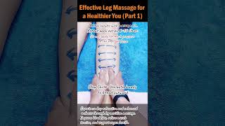 Effective Leg Massage for a Healthier You (Part 1)