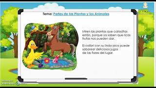 Partes de las plantas y los animales clase 1 - Primer Grado – Ciencias Naturales