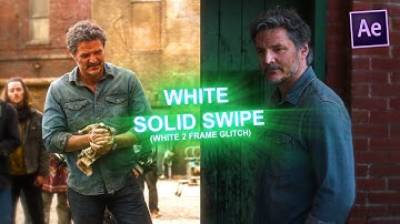 White Solid Swipe Tutorial On After Effects EASY (2 frame glitch)