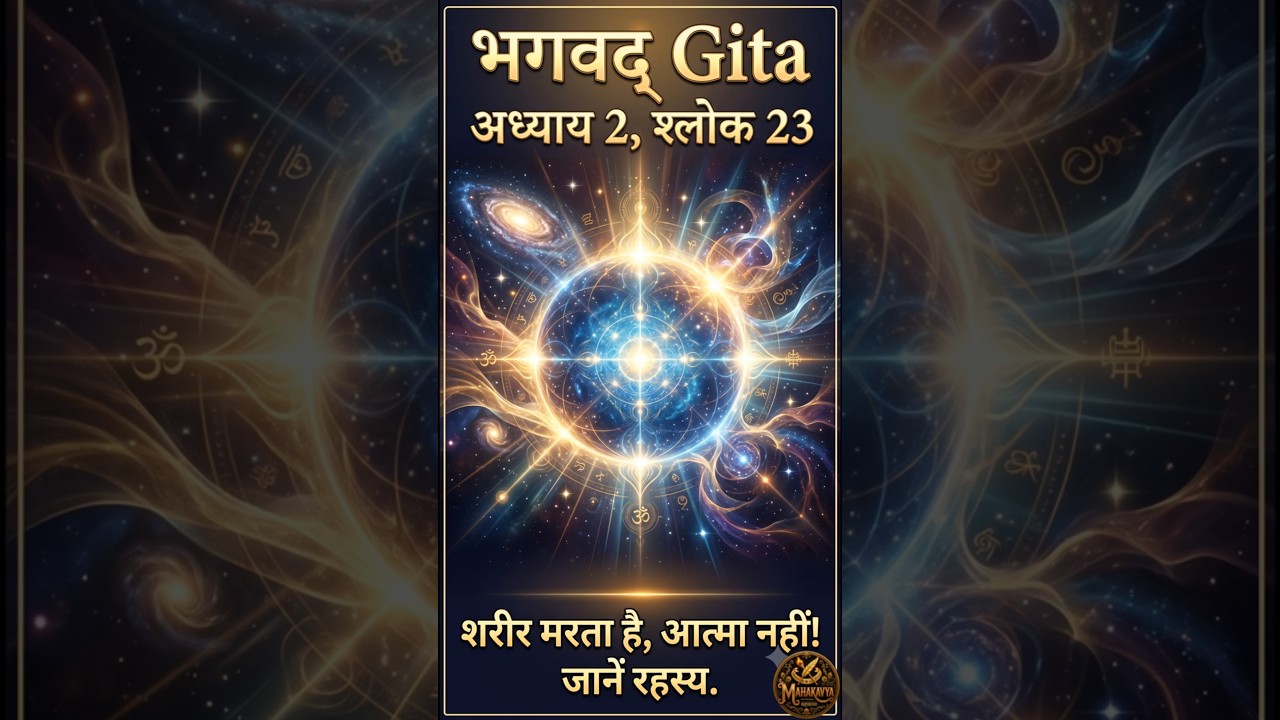 2.23 Hindi-आत्मा को कोई हथियार नष्ट नहीं कर सकता | Bhagavad Gita Shlok 2.23 in Hindi
