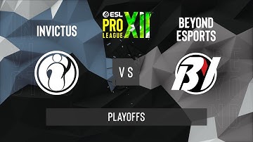 CS:GO - Invictus vs. Beyond [Mirage] Map 3 - ESL Pro League Season 12 - Playoffs - AS