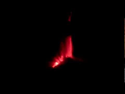 Etna erurzione 28 settembre 2011 visto da Giarre (CT)