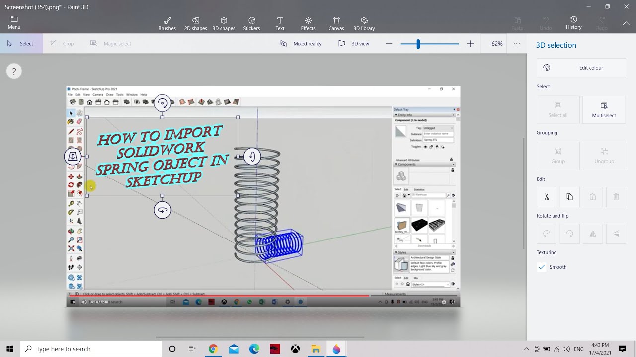 How To Import Solidwork Object In SketchUp - YouTube