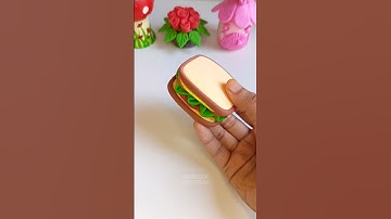 Diy Clay Sandwich 🥪✨#shorts #clay #craft #sandwich #artandcraft #clayart #viral  #mohonasartworld