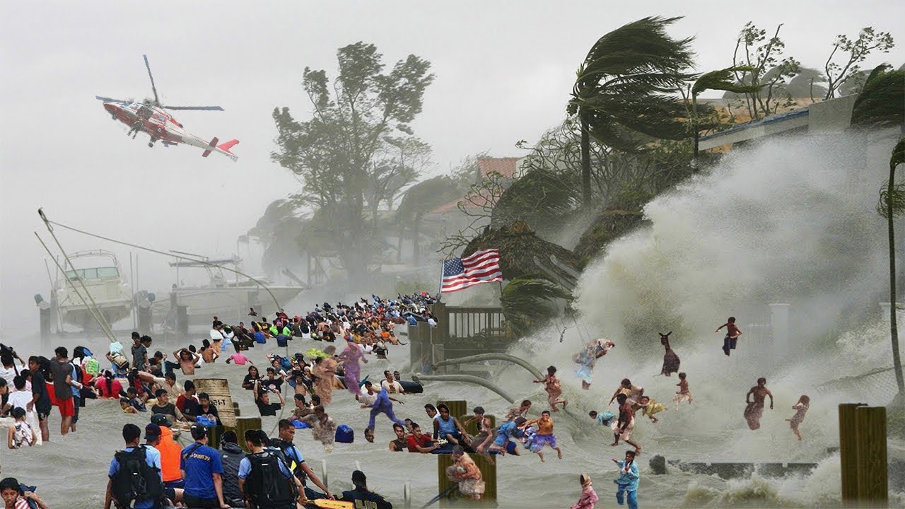 Chaos in Texas, USA now! Storm harold with incridible speed hit Texas ...