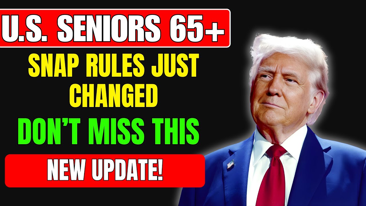 U.S. Seniors 65+: SNAP Rules Just Changed — Don’t Miss This New Update!