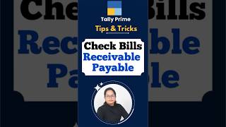 How to Check Bills receivables and payable ? #shorts