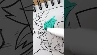 Drawing Letter 'D' - Deku #Shorts