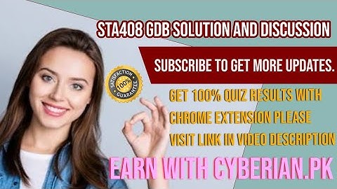 STA408 Gdb1 Solution and discussion SPRING 2020