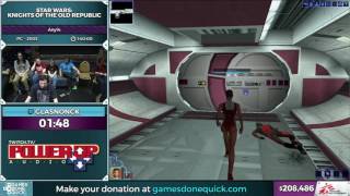 Star Wars: Knights of the Old Republic by glasnonck in 1:32:37 - SGDQ2016 - Part 47