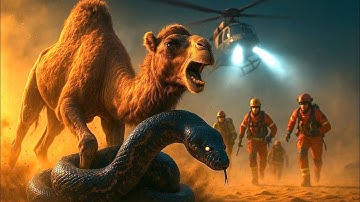 Heroic Team Saves Camel from Giant Python Ambush