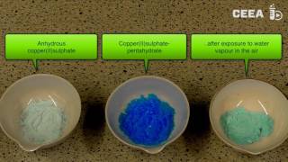 Hydrated and anhydrous copper sulphate