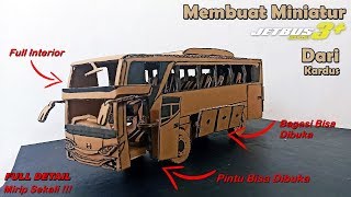Cara Membuat Bus Adiputro Jet Bus 3 Full Detail Dari Kardus | Bagian 3