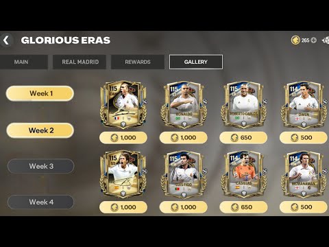 115 OVR ICON RONALDO!! GLORIOUS ERA WEEK 2 GALLERY REWARD FC MOBILE 26!! REAL MADRID ICON FC MOBILE 