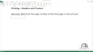 Printing Headers and Footers