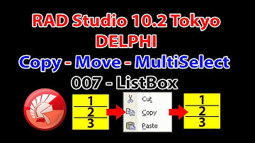 Rad Studio Delphi 007 ListBox - 007 Copy & Move & MultiSelect Items